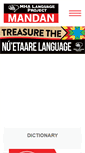 Mobile Screenshot of mandanlanguage.org
